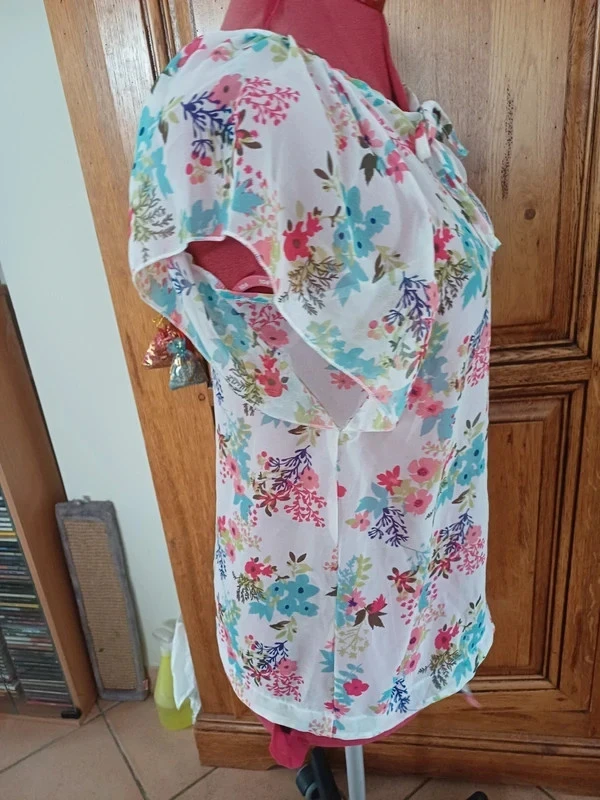 Floral voile blouse size 40 – photo 5